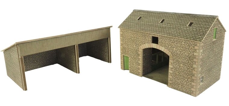 Model kit OO/HO: Manor farm barn - Metcalfe - PO251