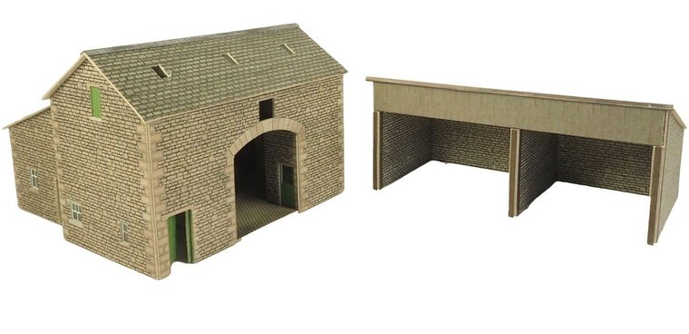 Model kit OO/HO: Manor farm barn - Metcalfe - PO251