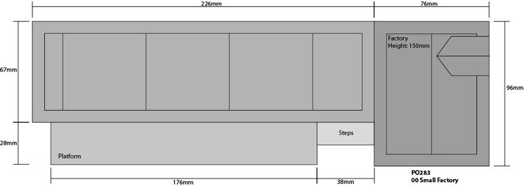 Model kit OO/HO: Small factory - Metcalfe - PO283