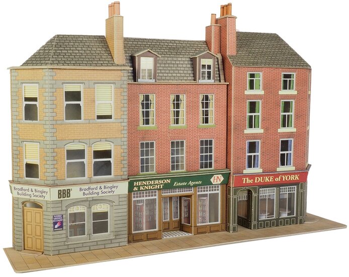 Model kit OO/HO: Low relief Pub and shops - Metcalfe - PO205