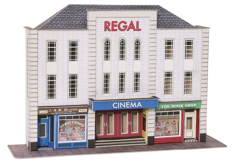 Model kit OO/HO: Low relief Cinema and shops - Metcalfe - PO206