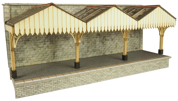 Model kit OO/HO: Wall backed Platform canopy - Metcalfe - PO341