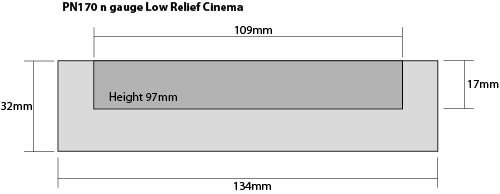 Model kit N: Low relief cinema - Metcalfe - PN170