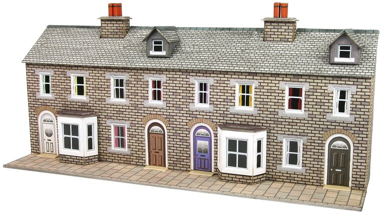 Model kit N:  Low relief terraced house fronts - Metcalfe - PN175