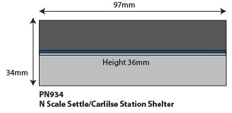 Model kit N: Settle and Carlisle Railway station shelter - Metcalfe - PN934