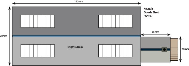 Model kit N: Settle and Carlisle Goods shed - Metcalfe - PN936
