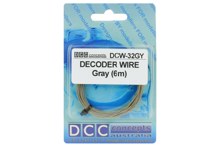 6m grey decoder wire - DCC concepts