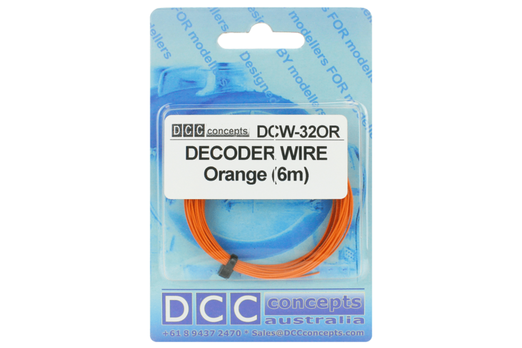 6m orange decoder wire - DCC concepts