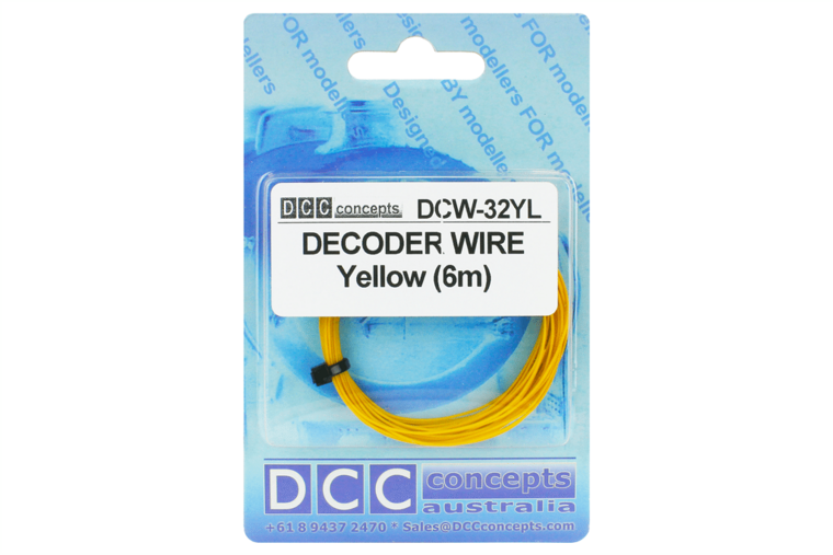 6m yellow decoder wire - DCC concepts