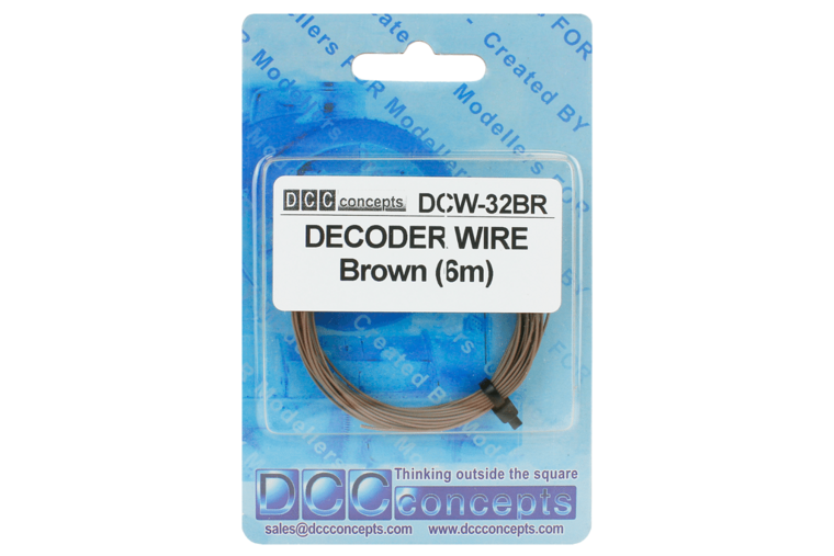 6m brown decoder wire - DCC concepts