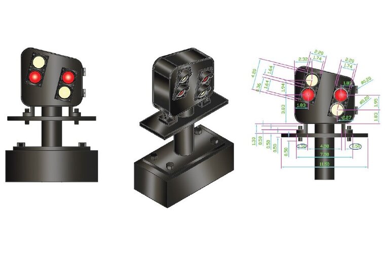 4x 2-wire UK modern Ground Signal - DCC concepts