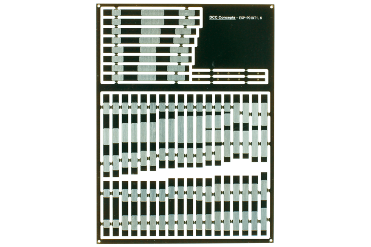 Pre-Etched Sleepers 1.6mm (4mm scale) B9 to A5 Points. - DCC concepts