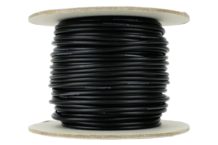 25 m black power bus wire 2.5mm - DCC concepts