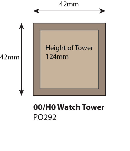 Model Kit OO - Watch Tower - Metcalfe - PO292