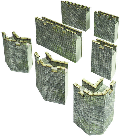 Model Kit OO - Curtain walls - Metcalfe - PO293