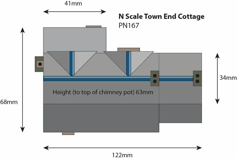 Model Kit - Town End Cottage - N scale - Metcalfe - PN167