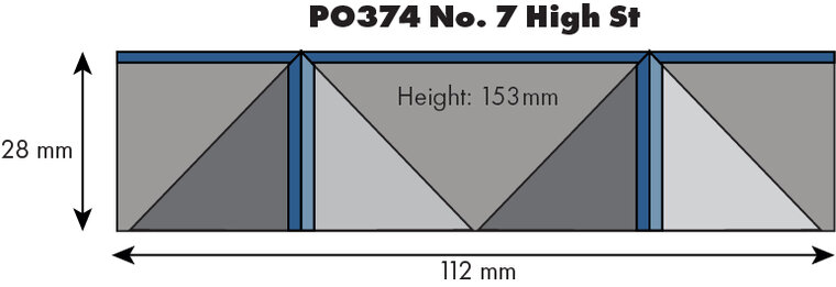 Model Kit OO: low relief High street shop - Metcalfe - PO374