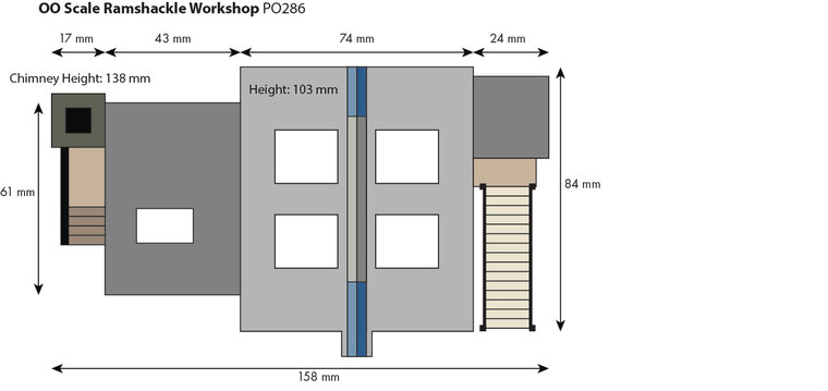 Model kit OO: Ramshackle Workshop -  Metcalfe - PO286