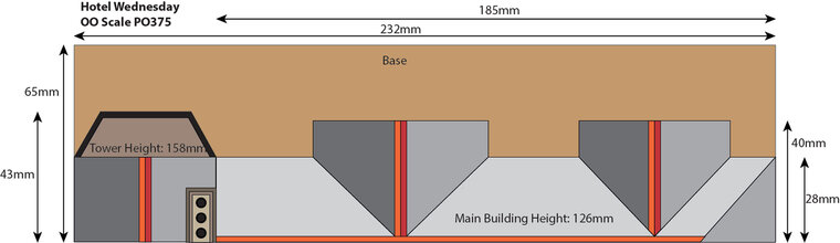 Model kit OO: Hotel Wednesday - Metcalfe - PO375
