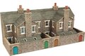 Model kit OO/HO: Low relief terraced house backs - stone - Metcalfe - PO277