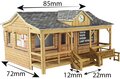 Model kit OO/HO: Wooden Pavilion- Metcalfe - PO410