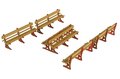 Model kit OO/HO: Platform benches - Metcalfe - PO502