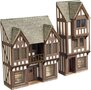 Model kit N: low relief timber framed shop fronts - Metcalfe - PN190