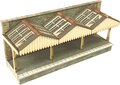 Model kit N: Wall backed platform canopy - Metcalfe - PN941