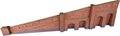 Model kit N: tapered retaining wall - brick - Metcalfe - PN148