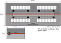 Model kit N: double track engine shed stone - Metcalfe - PN937