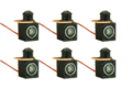 Working loco lamps LMS/BR - red light - DCC concepts (6 Pack)