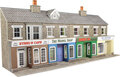 Model kit OO/HO: Low relief terraced shop fronts - stone - Metcalfe - PO273