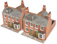 Model kit N: Red brick terraced Houses - Metcalfe - PN103