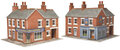 Model kit N:  corner shop and pub red brick - Metcalfe - PN116