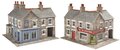 Model kit N:  corner shop and pub stone built - Metcalfe - PN117