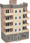 Model kit N: low relief tower block -  Metcalfe - PN960