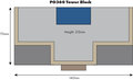 Model Kit OO: low relief Tower Block - Metcalfe - PO360