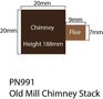 Model kit N: Old Mill Chimney Stack - Metcalfe - PN991