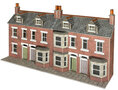 Model kit OO/HO: Low relief - Terraced houses red brick - Metcalfe - PO302